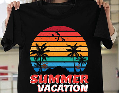 Summer Vacation T-Shirt Design