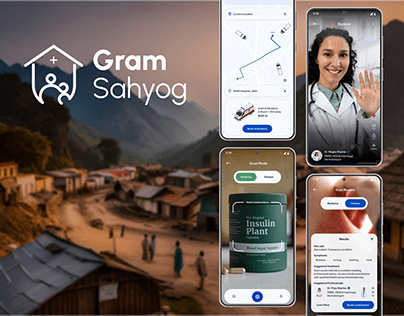Gram Sahyog - A Healthcare App | UX Case Study