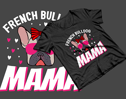 French Bulldog T-Shirt Design