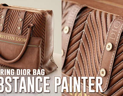 Texturing Dior Bag - Tutorial in English Narration