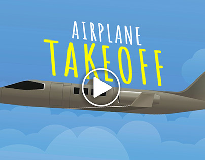 Airplane Takeoff - 2D Animated Video