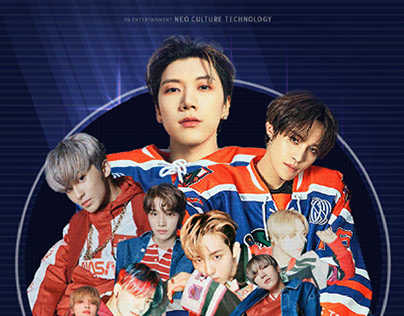 'NCT U - 90's Love' Kpop Album/Poster Cover Re-design