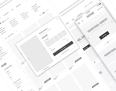 E-commerce Wireframe / in parts