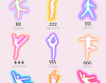 angel numbers poster