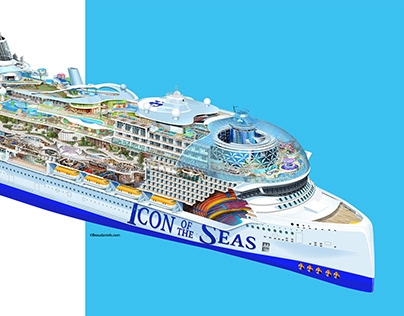 Royal Caribbean, Icon of the Seas Cutaway illustration