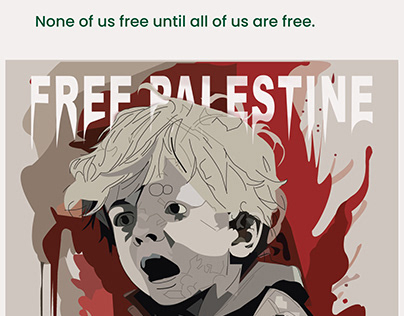 Illustration on Free Palestine