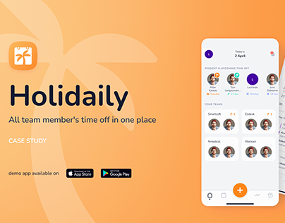 Holidaily mobile app 🌴 UX/UI case study