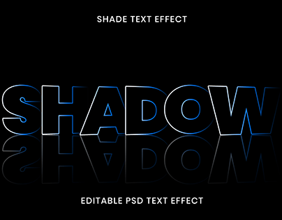 Free text effect shadow