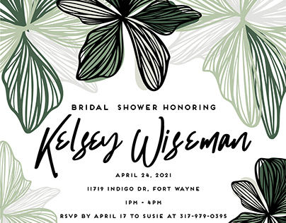 Bridal Shower Invitation Design