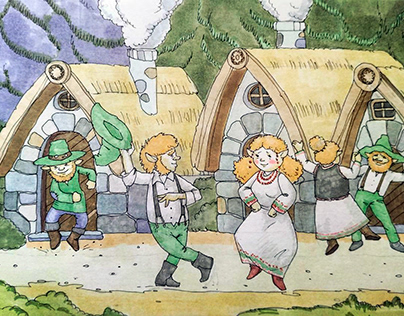 Illustrations for the book about Leprecauns