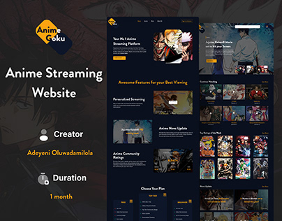 Anime Website Projects | Photos, videos, logos, illustrations and branding  on Behance