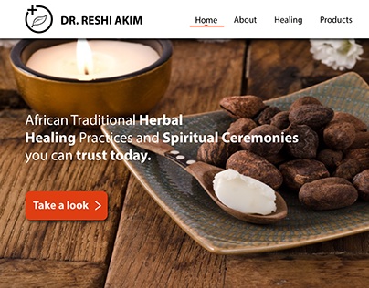 Herbalist Website (Design comps)