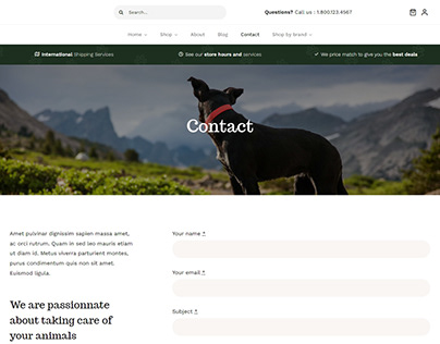 Pet Supplies Website