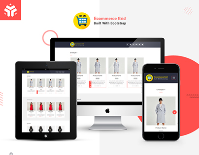 Ecommerce Grid is a Multipurpose Product Listing HTML W