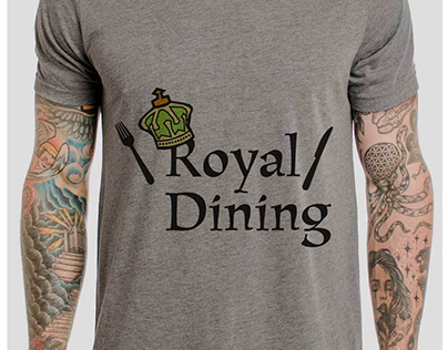 royal dining logo mock up