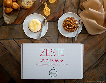 A logo for ZESTE