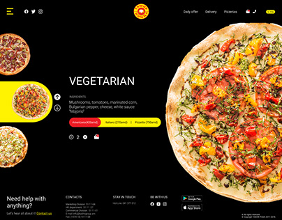 Redesign of Tashir Pizza's website