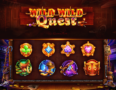 Wild Quest, western slot game for Gameart