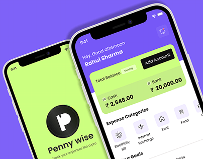 Penny Wise - Expense tracking app UX case study