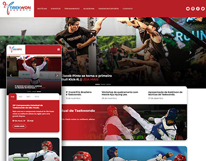 Webdesign | Portal de notícias - Taekwon Esporte