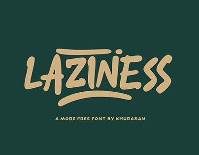 Laziness Font free for commercial use