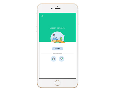 Quick learner - Mobile app UI
