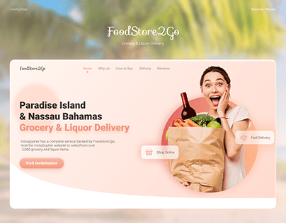 Landing page l Grocery & Liquor Delivery