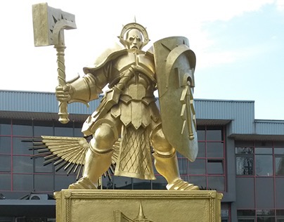 Games Workshop Statue and Wing Emblem