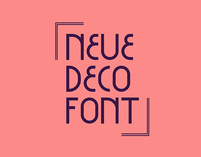 Neue Deco Font