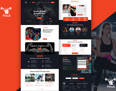 Gym and Fitness Figma templates
