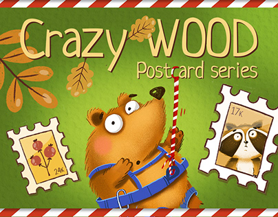 Postcards from the Crazy Wood series