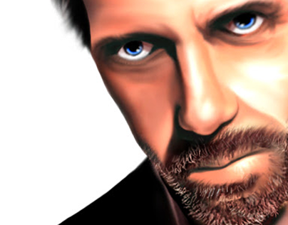 Dr. House (Hugh Laurie) - Pintura Digital