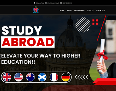 Study Abroad website ( Dubai Client Project )