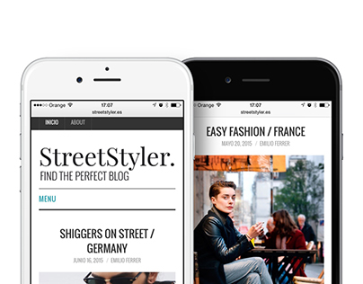 StreetStyler: Branding & Blog Design