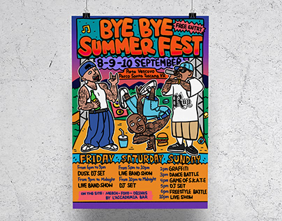 Summer Festival illustration poster