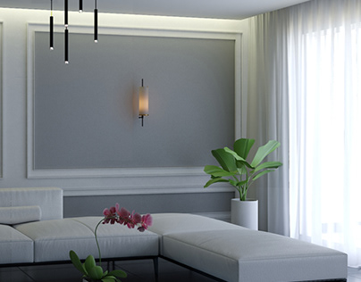 Modern architectural living room design