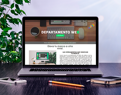 Website design for web department