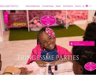 Princessme Parties Website