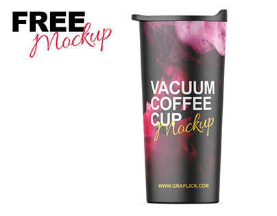 Free Vacuum Coffee Cup Mockup