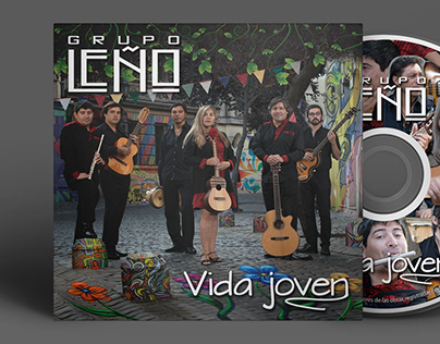 CD design for chilean folk band "Grupo Leño"