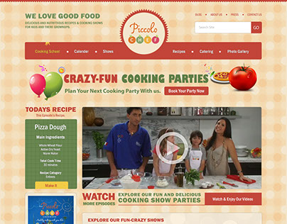Piccolo Chef - Kids Cooking Website