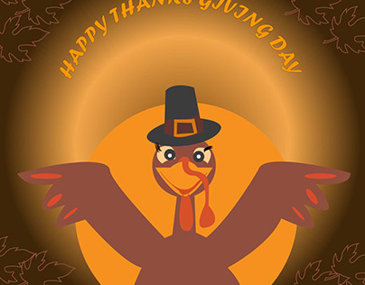 HAPPY THANKS GIVING DAY POSTER DESIGN