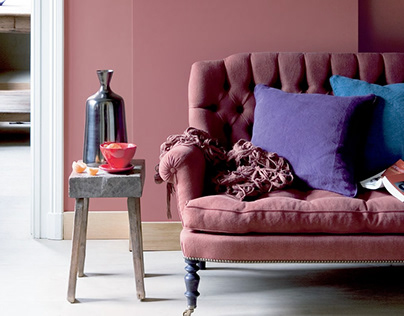 Use dusky pink paint for your walls