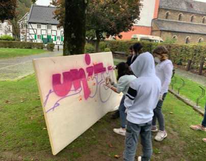 Graffiti Workshops für Flüchtlinge UNITY