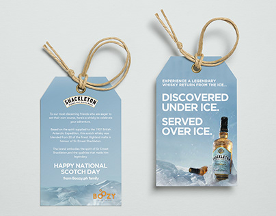Shackleton x Boozy Happy National Scotch Day Gift Tag