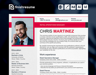 Retail operations manager resume | FinishResume