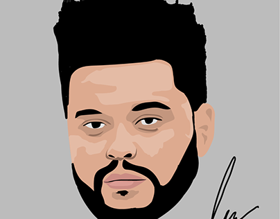 The Weeknd Vector portrait
