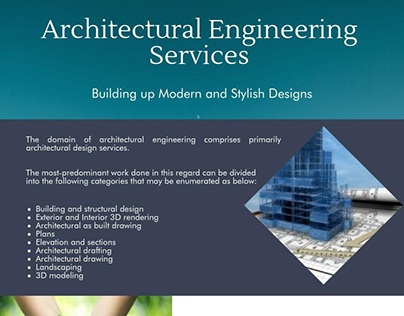 Architectural Engineering Services- Building up Modern