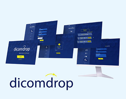 Mockup interactif UX Dicomdrop