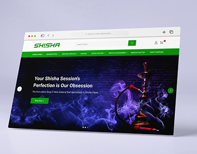SHISHA GLASS Shisha Pipe Shop E-commerce Website